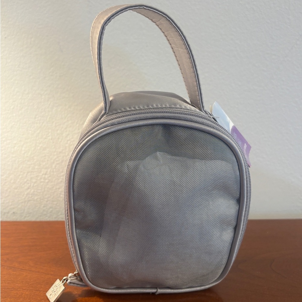 NWT The Body Shop Silver Cosmetic Bag